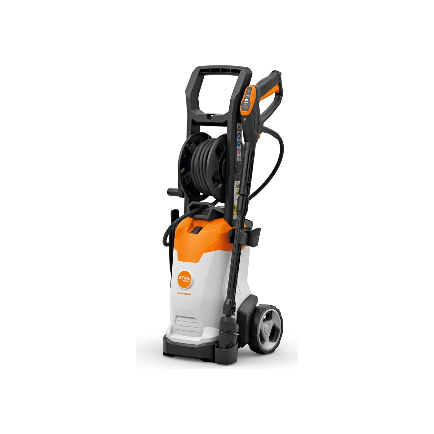 STIHL RE 100 Plus Control · Hidrolimpiadora semiprofesional · 450 L/h